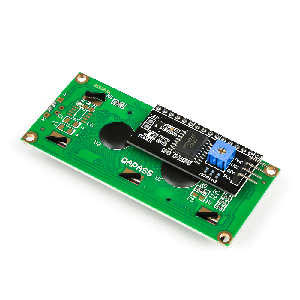 Дисплей LCD1602 с адаптером IIC/I2C, синий